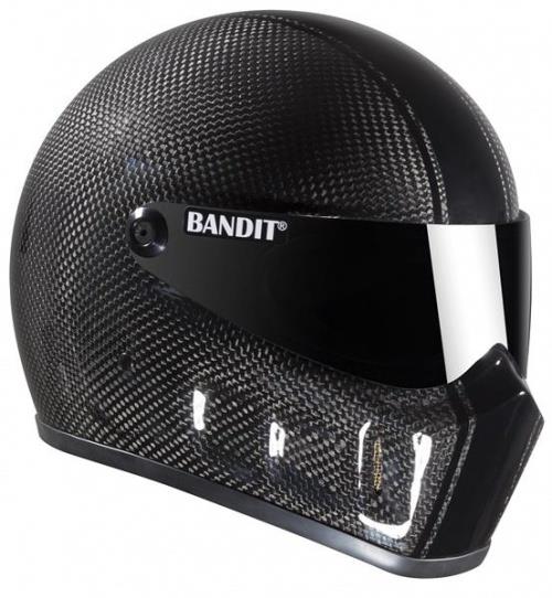 Bandit Super Street Motorcycle Helmet - Carbon Fibre Racer